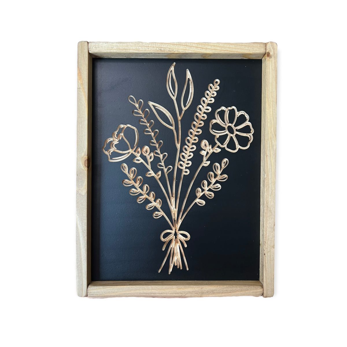 10x12" Leafy Bouquet Carved Sign